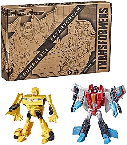 Transformers Heroes and Villains Bumblebee and Starscream 2-Pack Action Figures - for