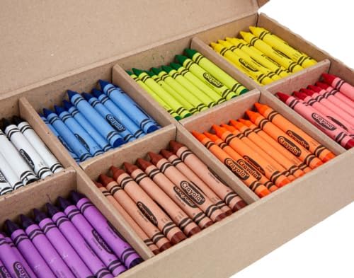 Crayola Crayon Classpack - 400ct 8 Colors Large Crayons for Bulk School Supplies Teacher