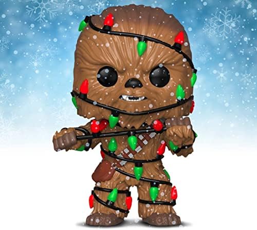 Funko POP Star Wars Holiday - Chewbacca with Christmas Lights Funko Vinyl Figure Bundled