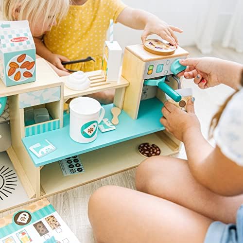 Melissa & Doug Melissa Doug Wooden Cafe Barista Coffee Shop 35 Pieces - FSC Certified
