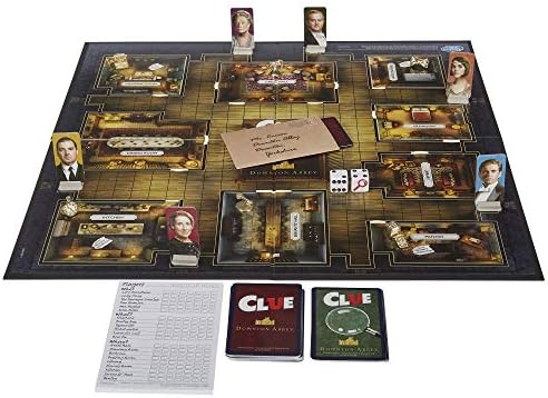 Hasbro Clue Downton Abbey Edition Board Game for Ages 13 Up Inspired by Downton Abbey