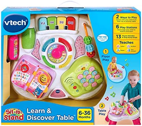 VTech Sit-to-Stand Learn and Discover Table Pink