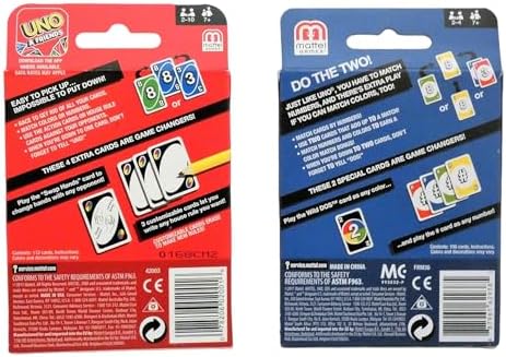Mattel Uno Card Game Bundled with Dos Card Game Multicolor