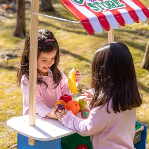 Melissa & Doug Melissa Doug Wooden Grocery Store and Lemonade Stand - Reversible Awning 9