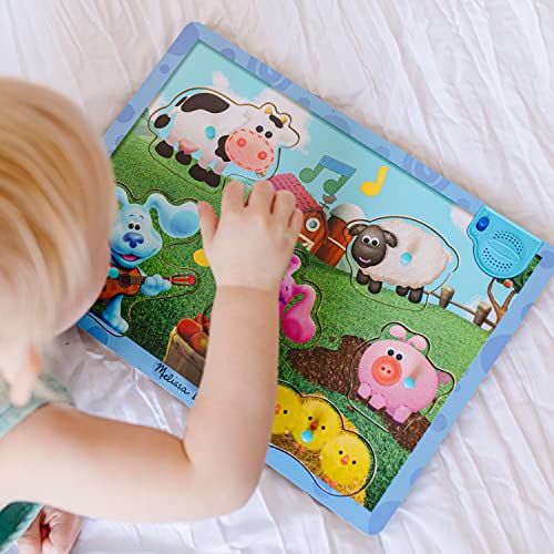 Melissa & Doug Melissa Doug Blue's Clues You Wooden Rainbow Stacking Puzzle 9 Pieces