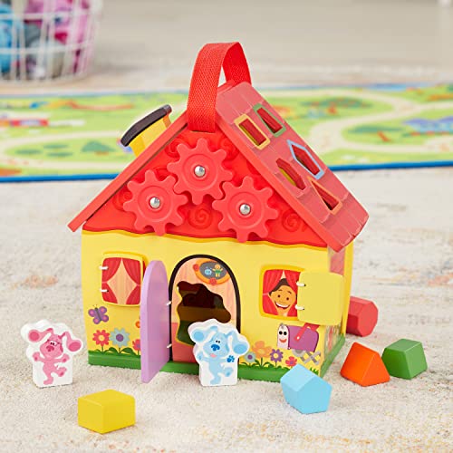 Melissa & Doug Melissa Doug Blue's Clues You Wooden Take-Along House Shape Sorter