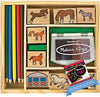 Melissa & Doug Melissa Doug Horse Stable Wooden Stamp Set undle with 1 Theme Compatible
