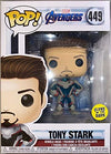 Funko Pop Avengers Endgame Tony Stark Iron Man Glow in the Dark Action Figure Red and Gold