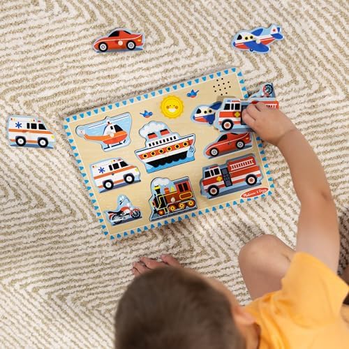 Melissa & Doug Melissa Doug Wooden Light-Activated Sound Puzzle