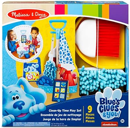 Melissa & Doug Melissa Doug Blue's Clues You Clean-Up Time - Toddler Toy Cleaning Set