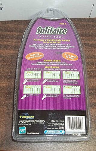 Hasbro Tiger Electronics Handheld Solitaire Game
