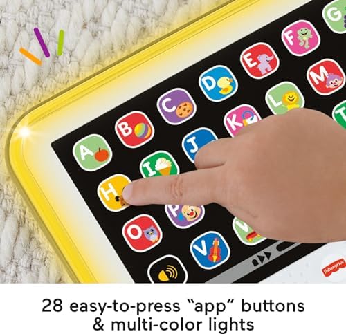 Fisher-Price Toddler Learning Toy Laugh Learn Smart Stages Tablet Pretend Computer with