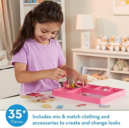 Melissa & Doug Melissa Doug Disney Minnie Mouse Magnetic Dress-Up Wooden Doll 35 pcs