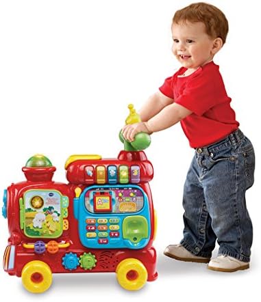 VTech Sit-to-Stand Ultimate Alphabet Train Frustration Free Packaging Pink