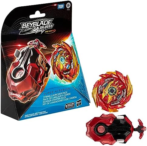 Hasbro Beyblade Burst Pro Series Super Hyperion Rope Launcher Pack with Spinning Top Toy
