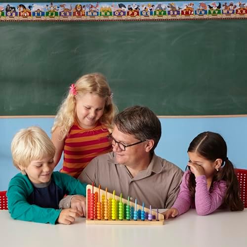 Melissa & Doug Melissa Doug Add Subtract Abacus - Educational Toy With 55 Colorful Beads