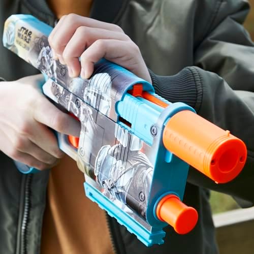 Nerf Star Wars The Mandalorian Dart Blaster 12 Elite Darts Internal Clip Easter Gifts for