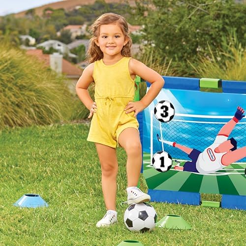 Little Tikes TotSports Soccer Trainer with 9 Active Play Sports for Boys and Girls Ages