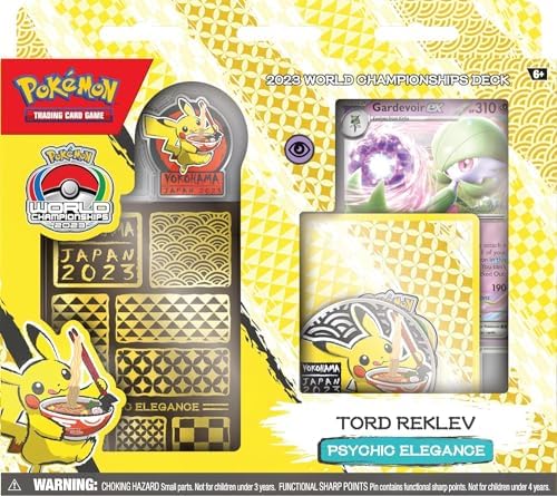 Pokemon 2023 World Championships Deck 4ct Display Mew Lugia Kyogre and Gardevoir Complete