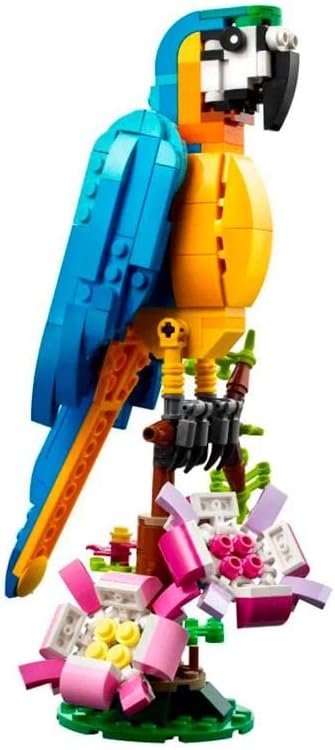 LEGO Creator 3-in-1 Exotic Parrot Set 31136 A" Build Parrot Fish or Frog Creative Toy for Kids 7+ – 3