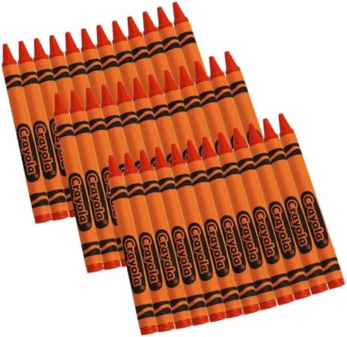 Crayola Crayons Orange Single Color Crayon Refill 12 Count Bulk Crayons School Supplies