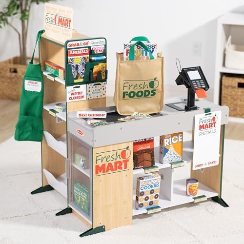 Melissa & Doug Melissa Doug Fresh Mart Grocery Store Play Food and Role Play Companion Set