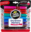 Crayola Take Note Dry Erase Markers 12ct Whiteboard Markers for Teachers Low Odor Chisel