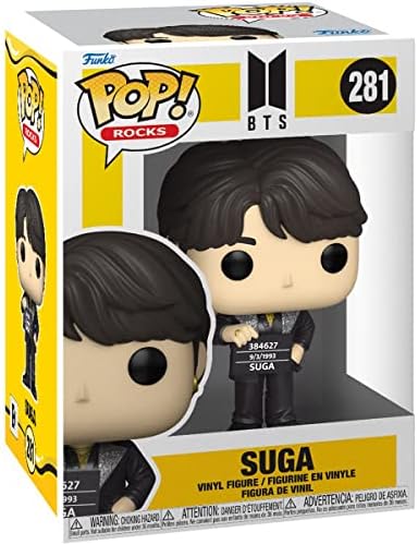 Funko POP Rocks BTS Butter - Suga Funko Pop Vinyl Figure Bundled with Compatible Pop Box