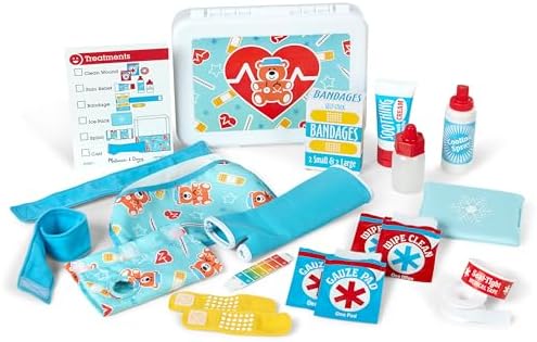Melissa & Doug Melissa Doug Get Well First Aid Kit - 25 Toy Pieces - Pretend Play