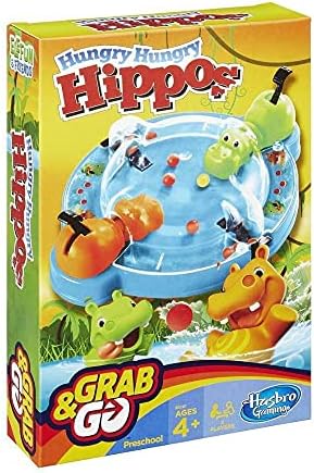 Hasbro Family Grab Go Variety Pack Bundle Clue Monopoly Connect 4 and Hungry Hungry Hippo