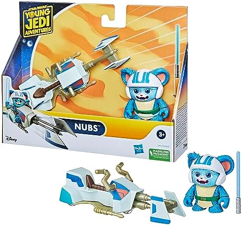 Hasbro Star Wars Young Jedi Adventures Nubs Figure Speeder Bike 4-Inch Scale Action Figures Vehicle