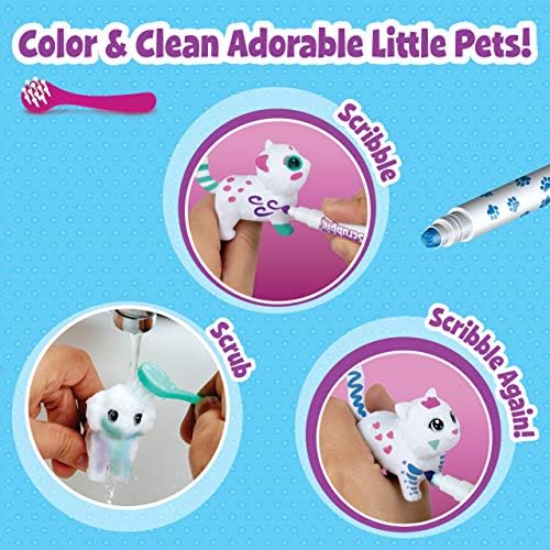 Crayola Scribble Scrubbie Pets Tattoo Shop Toy Pet Playset Age 3 4 5 6