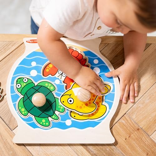 Melissa & Doug Melissa Doug Wooden Jumbo Peg Puzzle