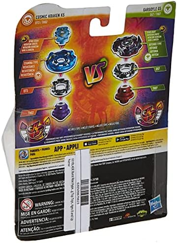 Hasbro Beyblade Burst Rise Hypersphere Dual Pack Cosmic Kraken K5 and Gargoyle G5-2