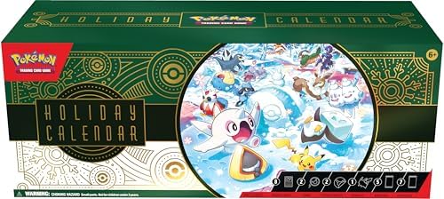 Pokemon TCG Holiday Calendar 8 Foil Promo Cards 5 Booster Packs More