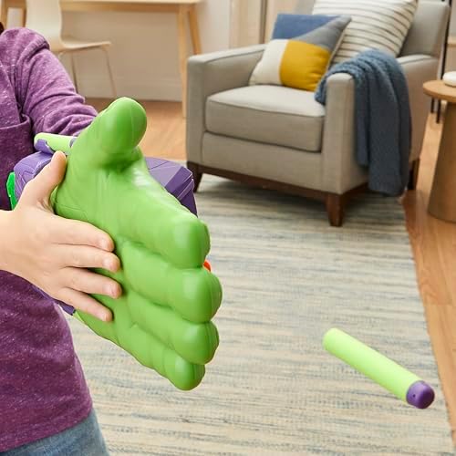 Marvel Avengers Hulk Thunderclap Blaster Roleplay Toy with 3 NERF Darts Super Hero for