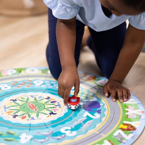 Melissa & Doug Melissa Doug Round the Shore Tracks Cardboard Jigsaw Floor Puzzle