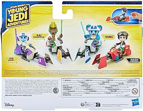 Hasbro Star Wars Young Jedi Adventures Nash Durango Figure Speeder Bike 4-Inch Scale Action Figures Vehicle