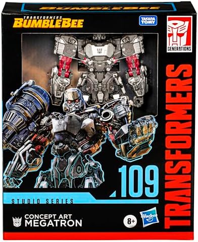 Transformers Studio Series Leader Bumblebee 109 Concept Art Megatron 8.5-inch Converting