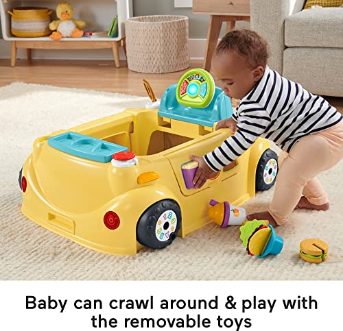 Fisher-Price Baby to Toddler Learning Toy 2-in-1 Servin' Up Fun Jumperoo Activity Center with Music Lights and Shape Sorting Puzzle