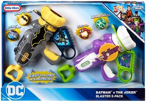 Little Tikes Batman The Joker Boom Blaster 2 Pack DC Active Play Toy Blasters for Boys