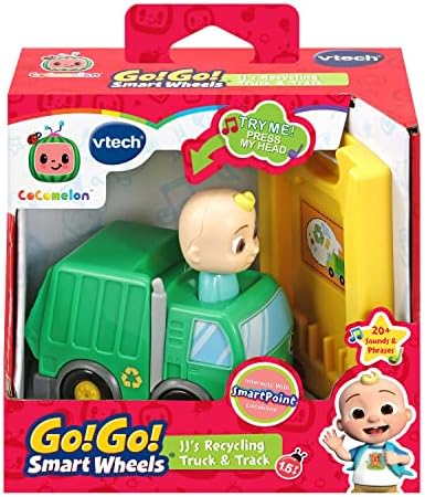 VTech CoCoMelon Go Go Smart Wheels JJ's Recycling Truck and Track