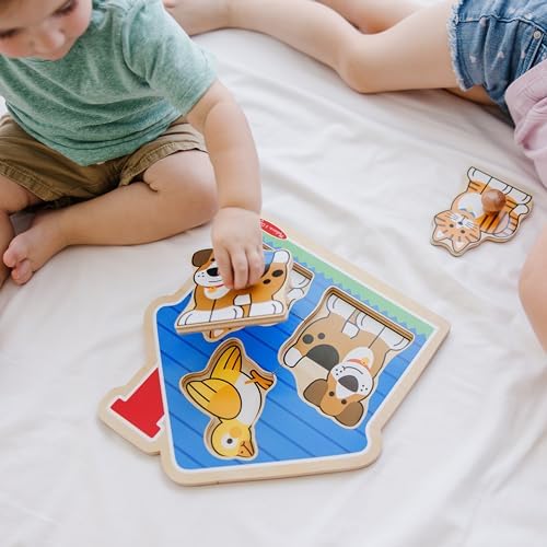 Melissa & Doug Melissa Doug First Shapes Jumbo Knob Wooden Puzzle