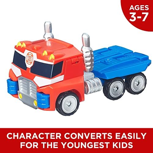 Transformers Rescue Bots Energize Optimus Prime 7-Inch Action Figure Converting Robot Toy