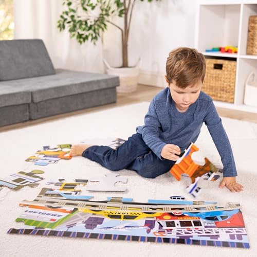Melissa & Doug Melissa Doug Traffic Jam Jumbo Jigsaw Floor Puzzle