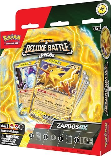 Pokemon TCG Zapdos ex Deluxe Battle Deck Ready-to-Play 60-Card Deck