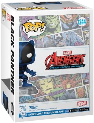 Funko Pop Pin The Avengers Earth's Mightiest Heroes - 60th Anniversary Black Panther with