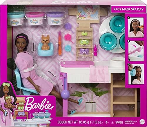 Barbie Face Mask Spa Day Playset