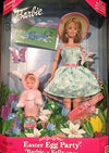 Barbie Easter Egg Party and Kelly Gift Set Fun Easter Scene with Re-Usable Vinyl