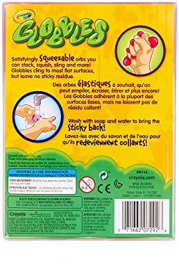 Crayola Globbles Fidget Toy 6ct Sticky Stress Ball Calming Sensory for Stress Relief